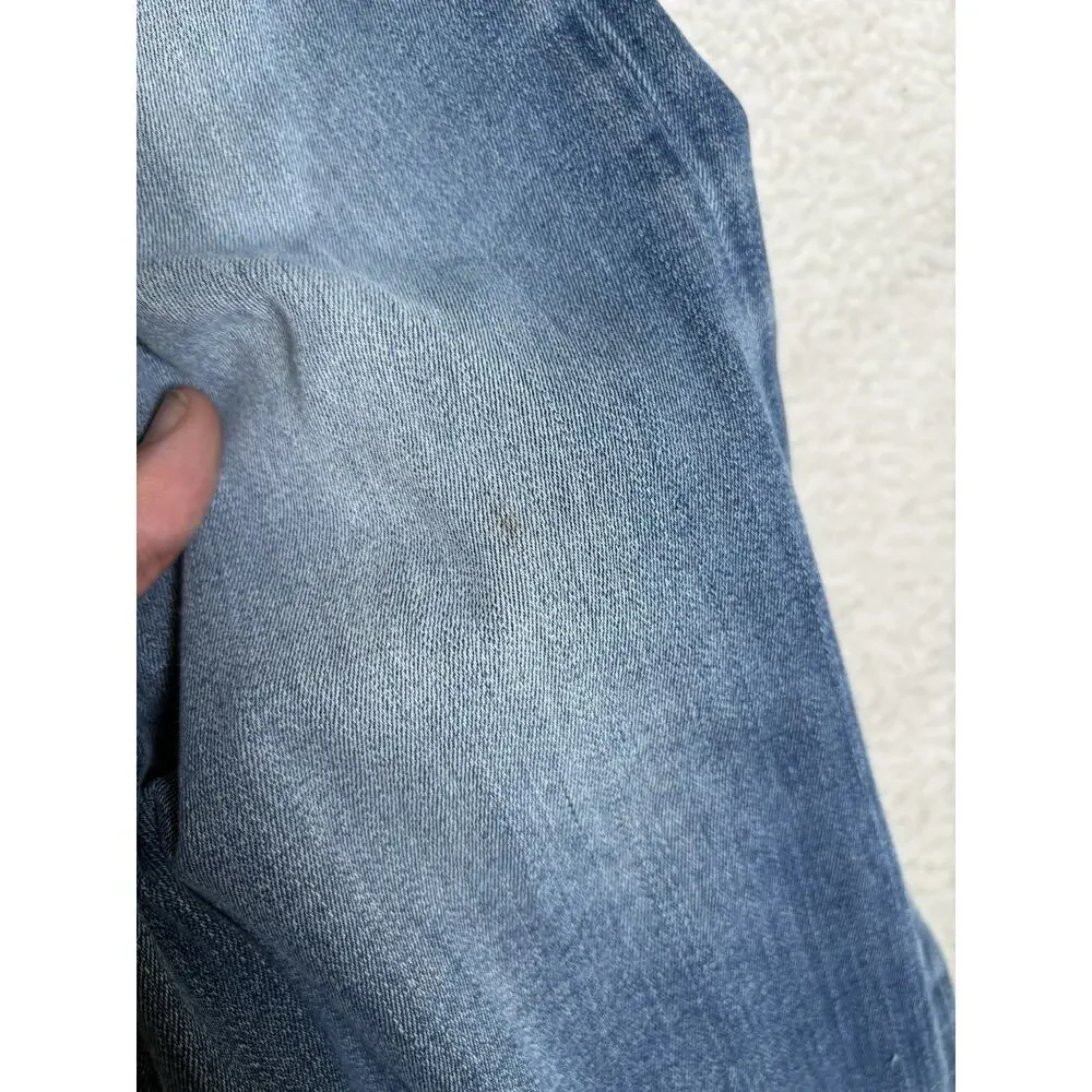 True Religion Ricky Jeans Mens 34x33 Blue Relaxed Fit Straight Leg Pocket READ